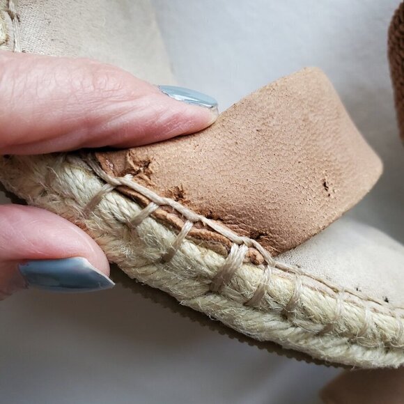 Steven By Steve Madden Espadrille Wedge Tan Color Sandal 7.5 - Picture 13 of 15